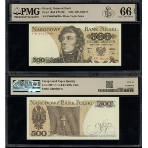 Polonia, 500 zloty, 1.06.1982, FW - numero 8 !