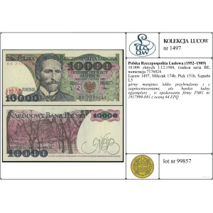 Polonia, 10.000 PLN, 1.12.1988, BE