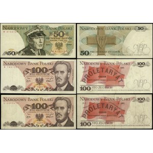 Polska, zestaw 3 banknotów, 1975