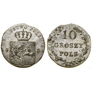 Poland, 10 groszy, 1831, Warsaw