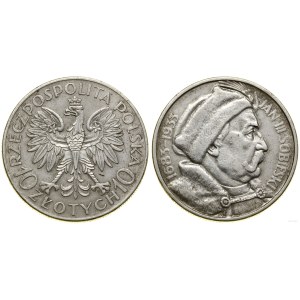 Poland, 10 zlotys, 1933, Warsaw.