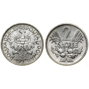 Poland, 2 zlote, 1973, Warsaw