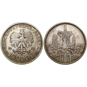Polska, 100.000 złotych, 1990, USA