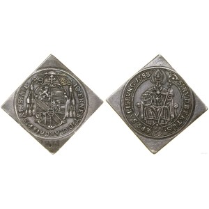 Austria, 1/6 thaler clip, 1688, Salzburg