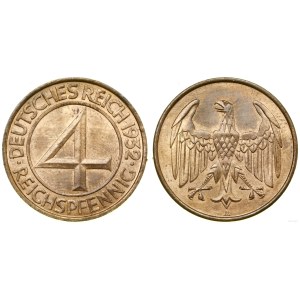 Germany, 4 fenigs, 1932 A, Berlin