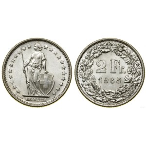 Switzerland, 2 francs, 1965 B, Bern