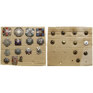 Poland, set of 15 badges and pins