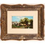 CONSALVO CARELLI (Neapol 1818-1900), Pasące się stada