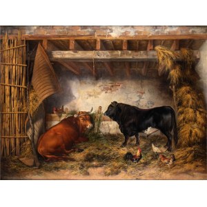 ANONIMO, Scene with oxen