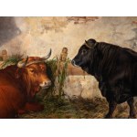 ANONIMO, Scene with oxen