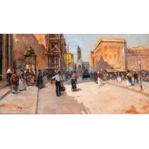 MICHELE CAMMARANO(Napoli 1835 - 1920), Napolitan square