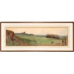 ETTORE ROESLER FRANZ (Roma 1845 - 1907), View of the Appian Way in Rome
