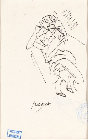 JULES PASCIN (Vidin 1885 - Parigi 1930), Créole, 1917