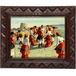 SALVATORE IBBA (Sardegna XX secolo), Dance in traditional Sardinian costumes