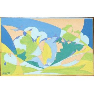 GIACOMO BALLA (Torino 1871 - Roma 1958), Forze di primavera, 1918 ok.
