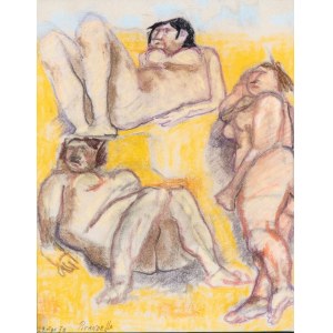 FAUSTO PIRANDELLO (Roma 1899-1975), Trzy akty kobiece, 1970