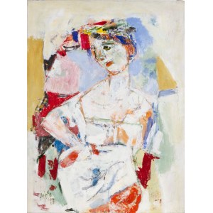 GUIDO PAJETTA (Monza 1898 - Milano 1987), Donna con la mano sul fianco, 1967