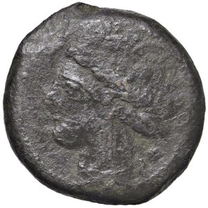 Greek Coins - § SARDINIA o SICILIA (?) (300/290-260 a.C.) AE - D/ Test...
