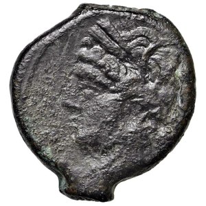 Greek Coins - § SARDINIA Monete puniche (218-203 a.C.) Siclo - D/ Test...
