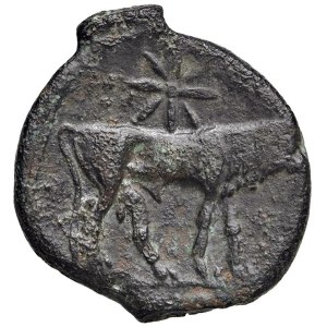 Greek Coins - § SARDINIA Monete puniche (218-203 a.C.) Siclo - D/ Test...