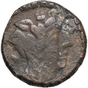 Greek Coins - § CAMPANIA Capua (I sec. a.C.) AE imitazione - D/ Testa ...