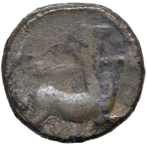Greek Coins - § CAMPANIA Capua (I sec. a.C.) AE imitazione - D/ Testa ...