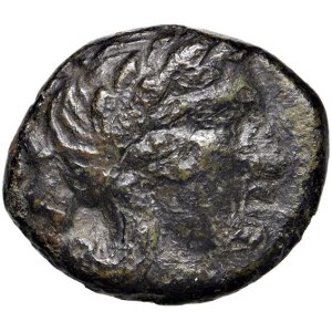 Greek Coins - § CAMPANIA Neapolis (325-320 a.C.) AE - D/ Testa di Apol...