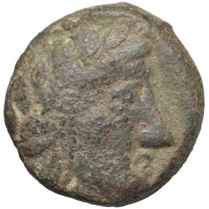 Greek Coins - § CAMPANIA Irnthi (250-225 a.C.) AE - D/ Testa di Apollo...