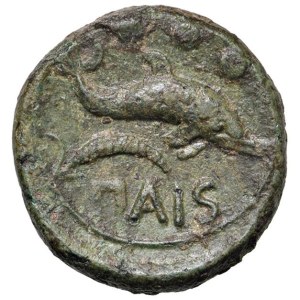 Greek Coins - § LUCANIA Paestum (280-201 a.C.) Quadrante - D/ Testa di...