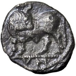 Greek Coins - § LUCANIA Sybaris (550-510 A.C) Obolo - D/ Toro stante c...