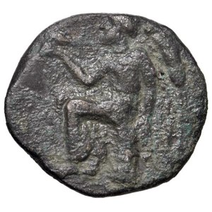 Greek Coins - § BRUTTIUM Terina (400-356 a.C) AE - D/ Testa di ninfa T...