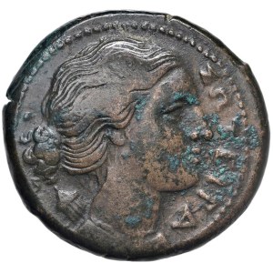 Greek Coins - § SICILIA Siracusa Agatloche (317-289 a.C.) AE - D/ Arte...