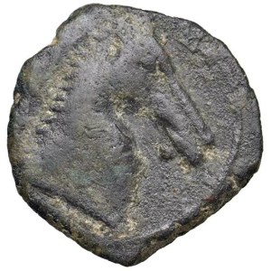 Greek Coins - § SICILIA Monete puniche (300/290-260 a.C.) AE - D/ Test...
