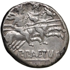 Roman Republican Coins - § Publius Aelius Paetus (138 a.C.) Denario - ...