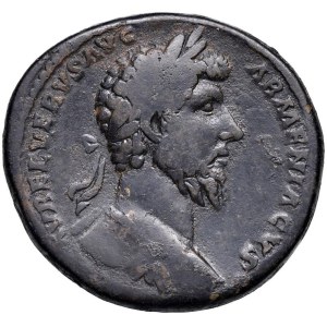 Imperial Roman Coins - § Lucio Vero (161-169) Sesterzio - D/ Testa lau...