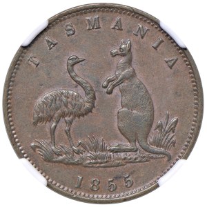 Foreign Coins - AUSTRALIA Tasmania coniazione d'emergenza Mezzo Penny ...
