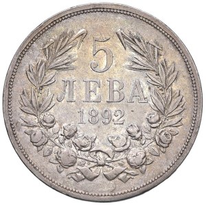 Foreign Coins - BULGARIA Ferdinando I (1887-1916) Kremnica - 5 Leva 18...