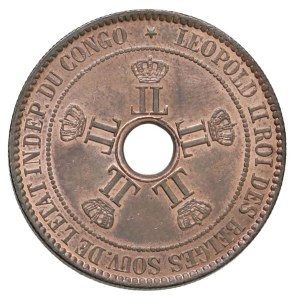 Foreign Coins - CONGO Leopoldo II (1865-1909) 10 Centesimi 1894 - KM 4...