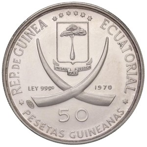 Foreign Coins - GUINEA EQUATORIALE Repubblica (1968-) 50 Pesetas 1970 ...