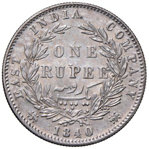 Foreign Coins - INDIA Vittoria (1837-1901) Rupia 1840 - KM 458.2 AG (g...