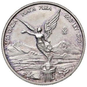 Foreign Coins - MESSICO Repubblica (1823-) Decimo di Oncia 1998 Libert...