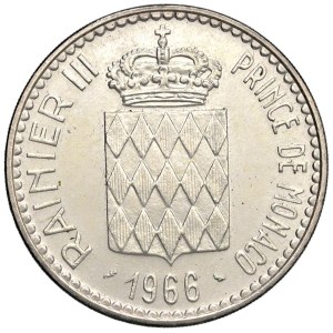 Foreign Coins - MONACO Ranieri III (1949-2005) 10 Franchi 1966 110° an...