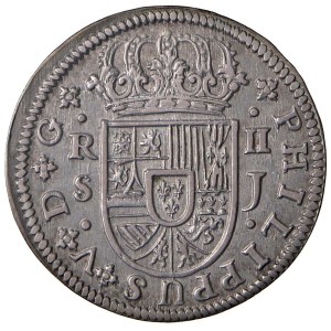 Foreign Coins - SPAGNA Filippo V di Borbone (1700-1746) 2 Reales 1722 ...