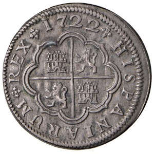 Foreign Coins - SPAGNA Filippo V di Borbone (1700-1746) 2 Reales 1722 ...