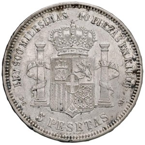 Foreign Coins - SPAGNA Amedeo I (1871-1873) 5 Pesetas 1871 (18-75) - K...