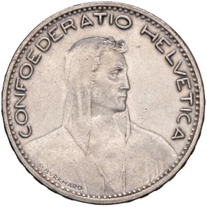 Foreign Coins - SVIZZERA (1848-) 5 Franchi 1923 B - KM 37 AG (g 25,08)...