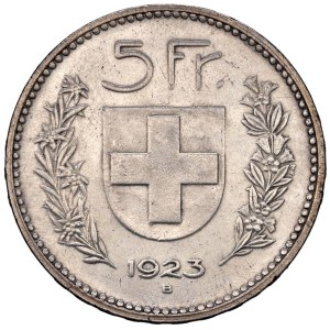 Foreign Coins - SVIZZERA (1848-) 5 Franchi 1923 B - KM 37 AG (g 25,08)...