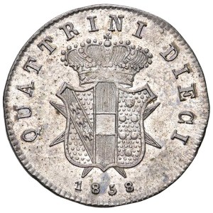Italian Mints - FLORENCE Leopold II of Lorraine (1824-1859) 10 Quattrini...