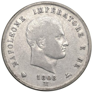 Italian Mints - MILANO Napoleone I (1805-1814) 5 Lire 1808 M - Gig. 97...