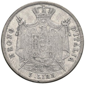 Italian Mints - MILANO Napoleone I (1805-1814) 5 Lire 1808 M - Gig. 97...